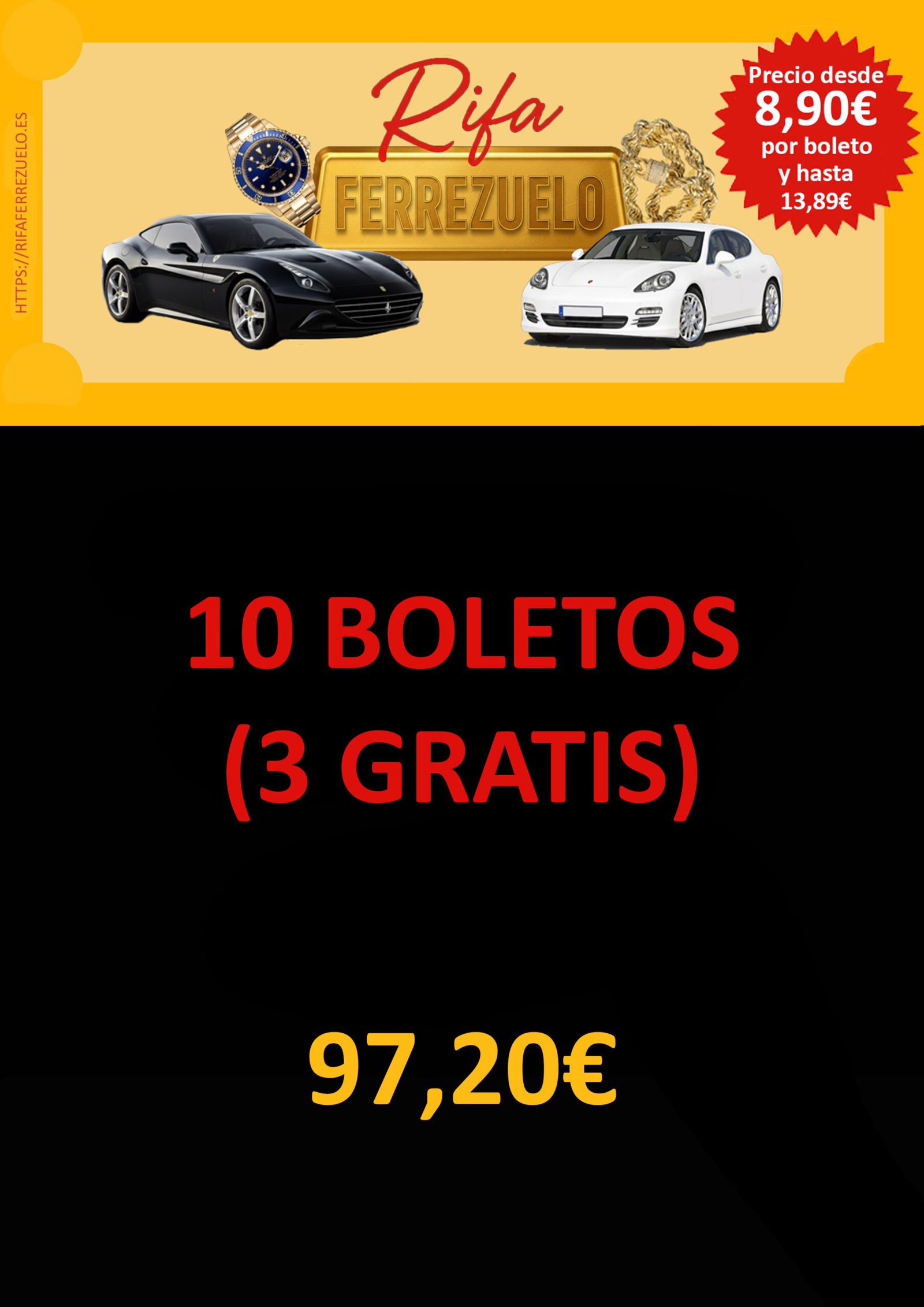 7 Boletos + 3 GRATIS