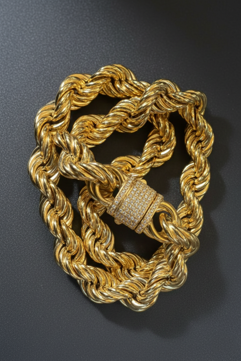 Collar Cordón de Oro 18K